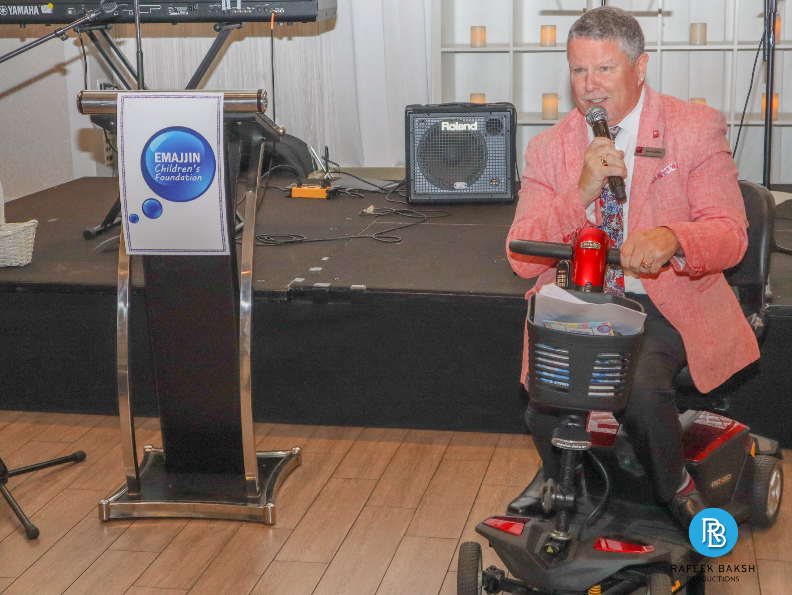 Kevin J. Collins, President and CEO of Easter Seals Ontario, delivering his keynote address at the 2025 80s Remix Gala