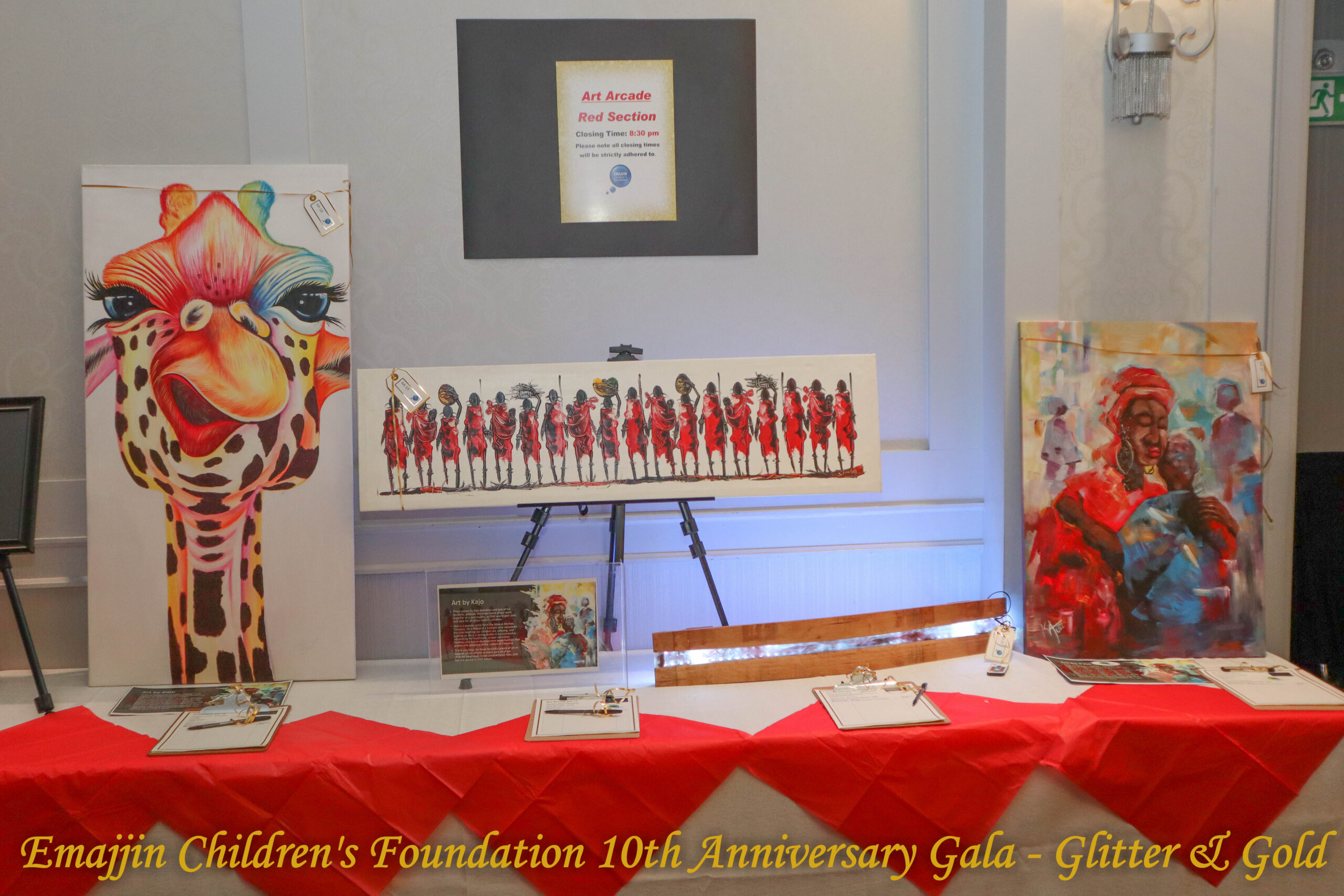 Oil paintings from Tanzania available for auction at the 2024 Emajjin Gala